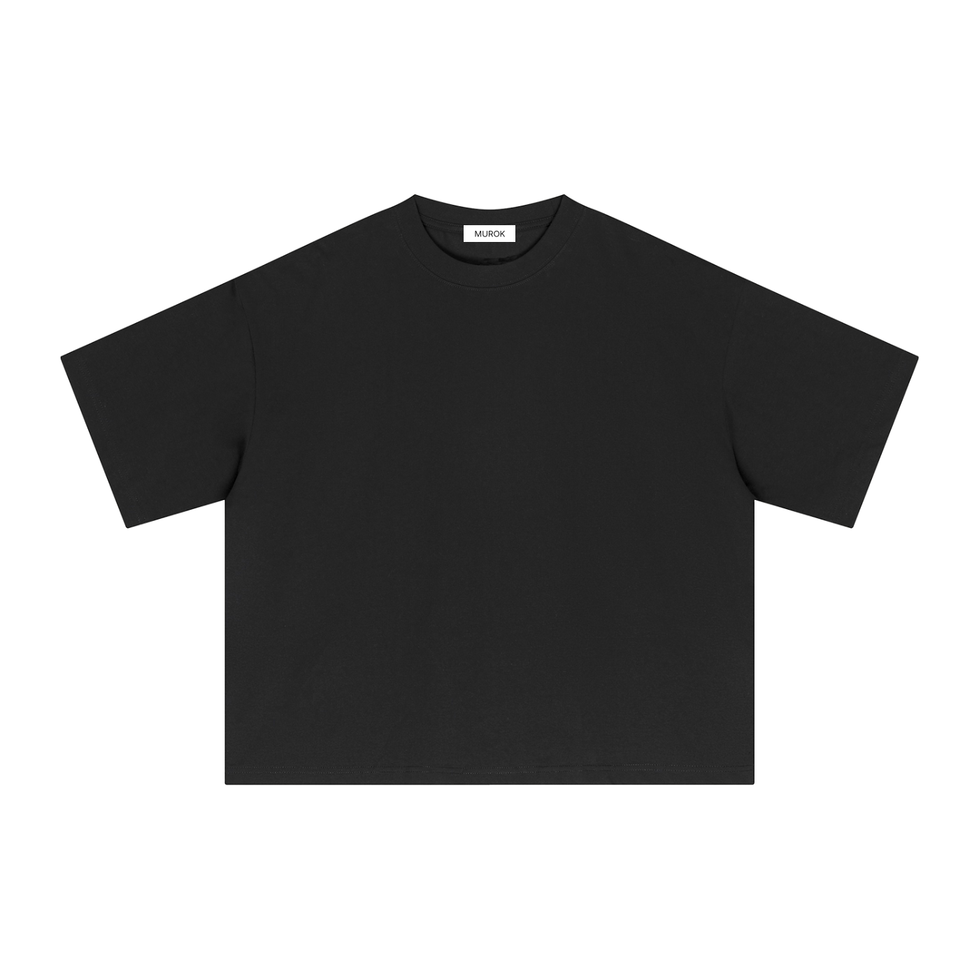 MUROK Black Essential Boxy T-Shirt