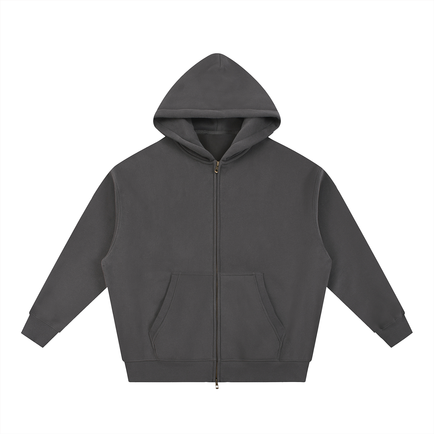 MUROK Oversized Boxy Zip Hoodie