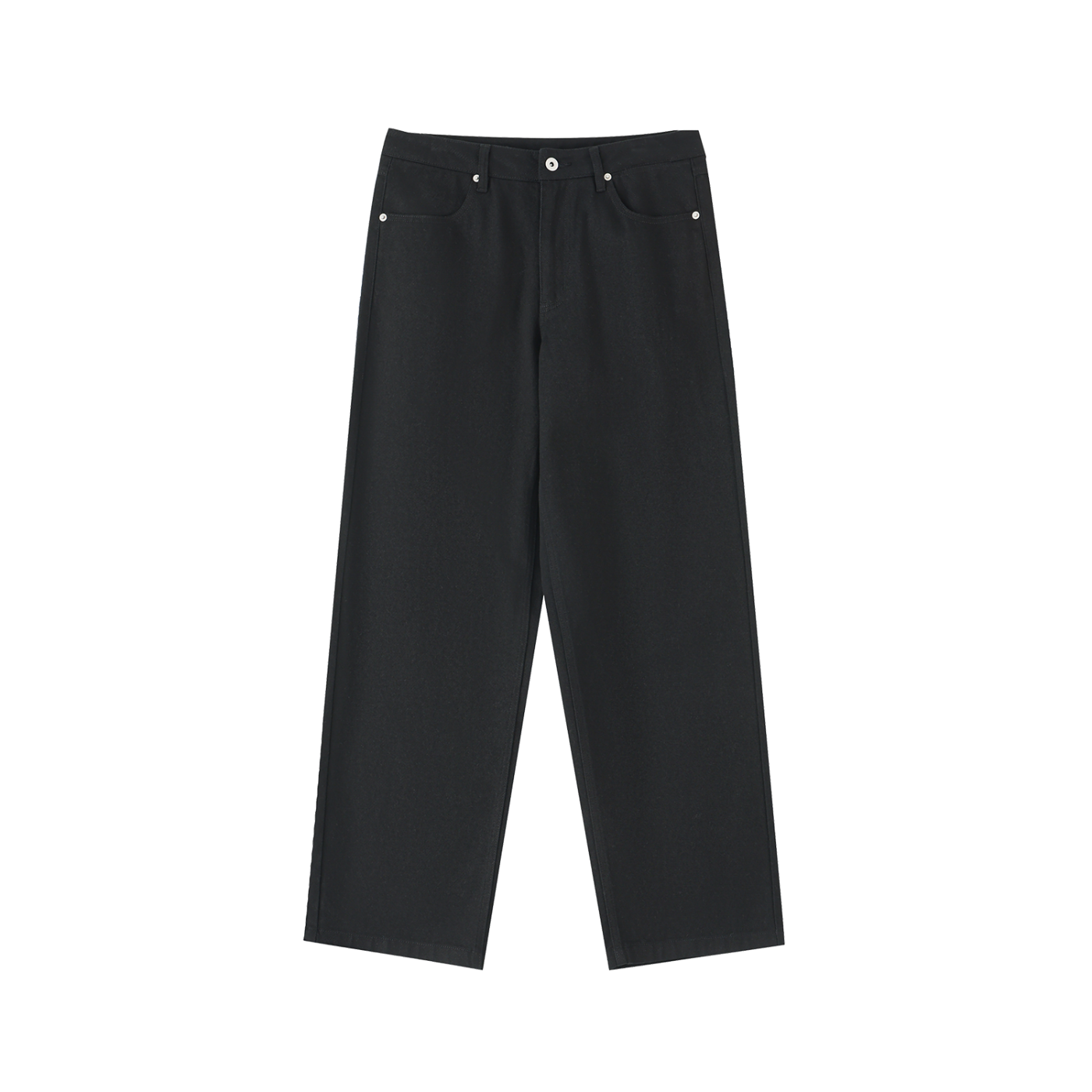 Essential Straight-Leg Black Chino