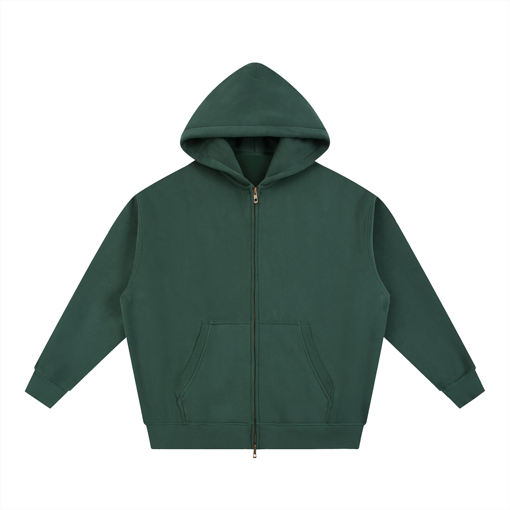 MUROK Oversized Boxy Zip Hoodie