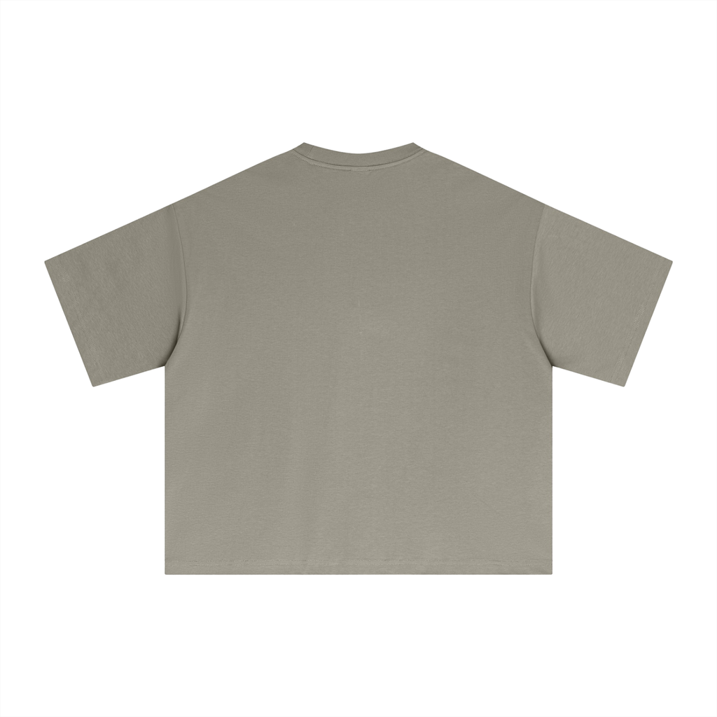 MUROK Khaki Essential Boxy T-Shirt