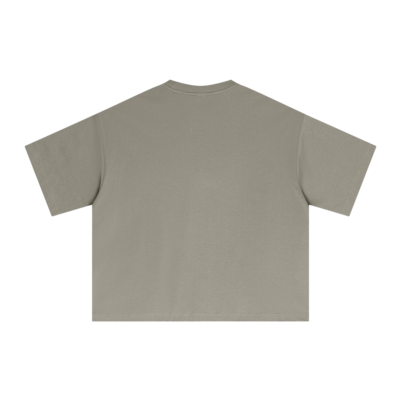 MUROK Khaki Essential Boxy T-Shirt