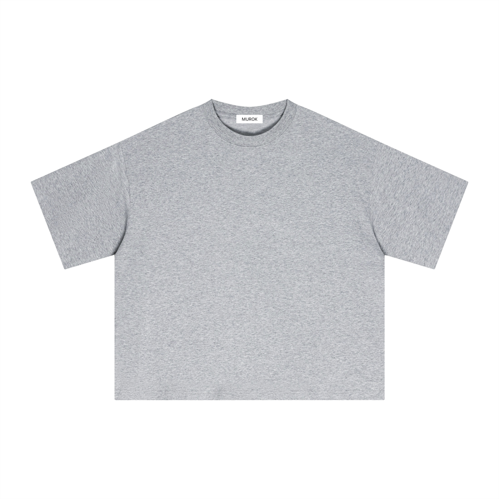 MUROK Grey Essential Boxy T-Shirt