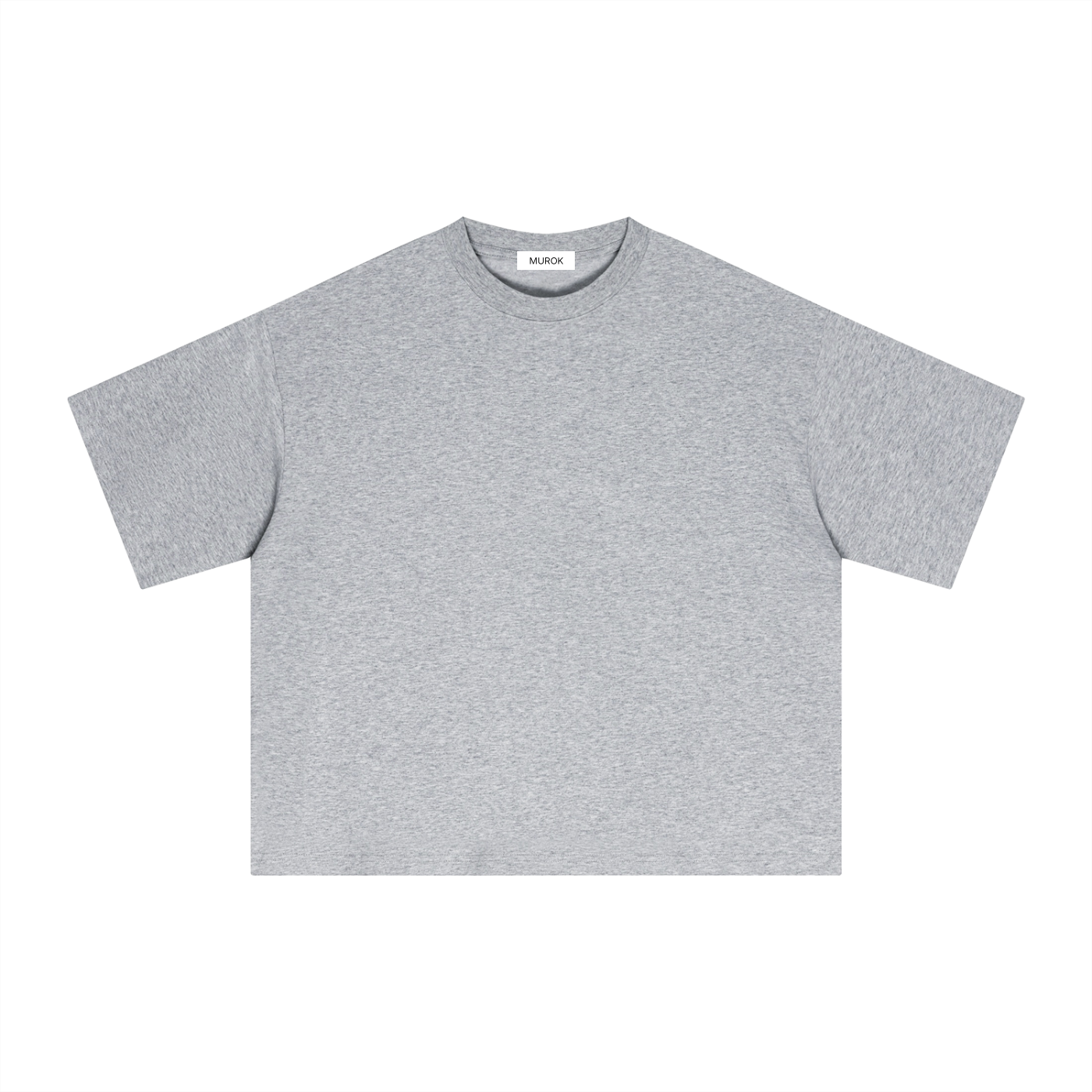 MUROK Grey Essential Boxy T-Shirt