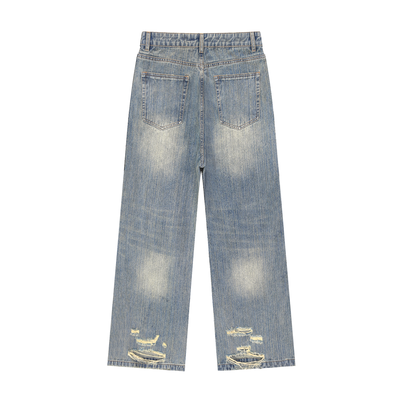 MUROK Wash Distressed Denim Jeans