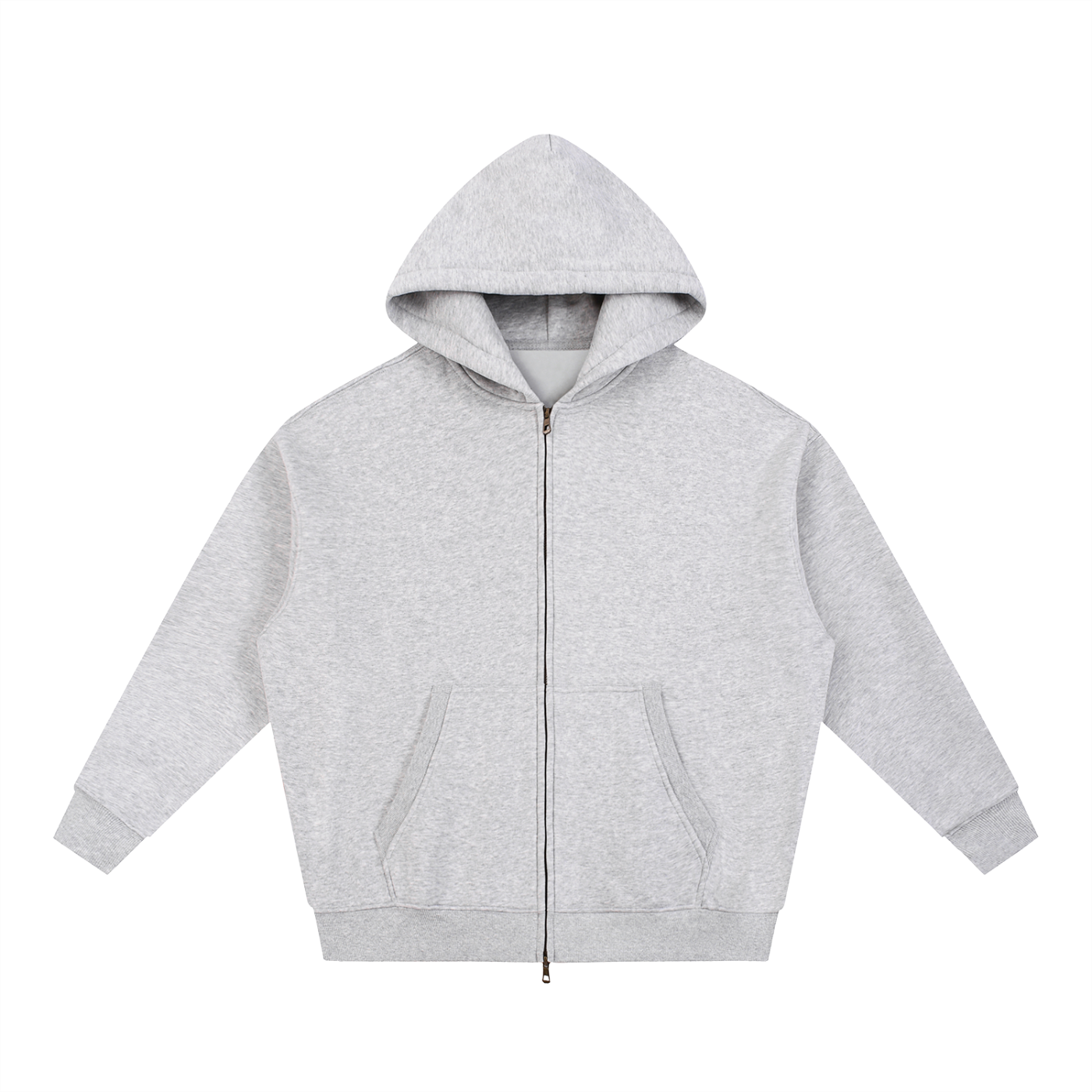 MUROK Oversized Boxy Zip Hoodie