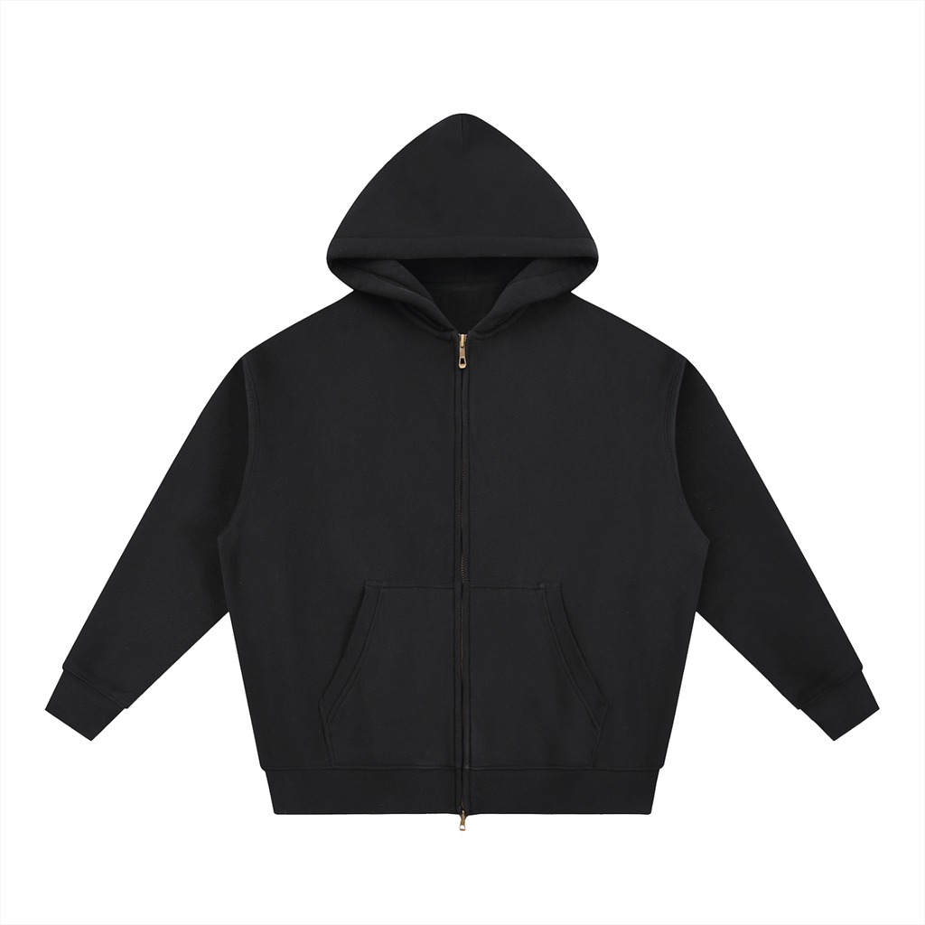 MUROK Oversized Boxy Zip Hoodie