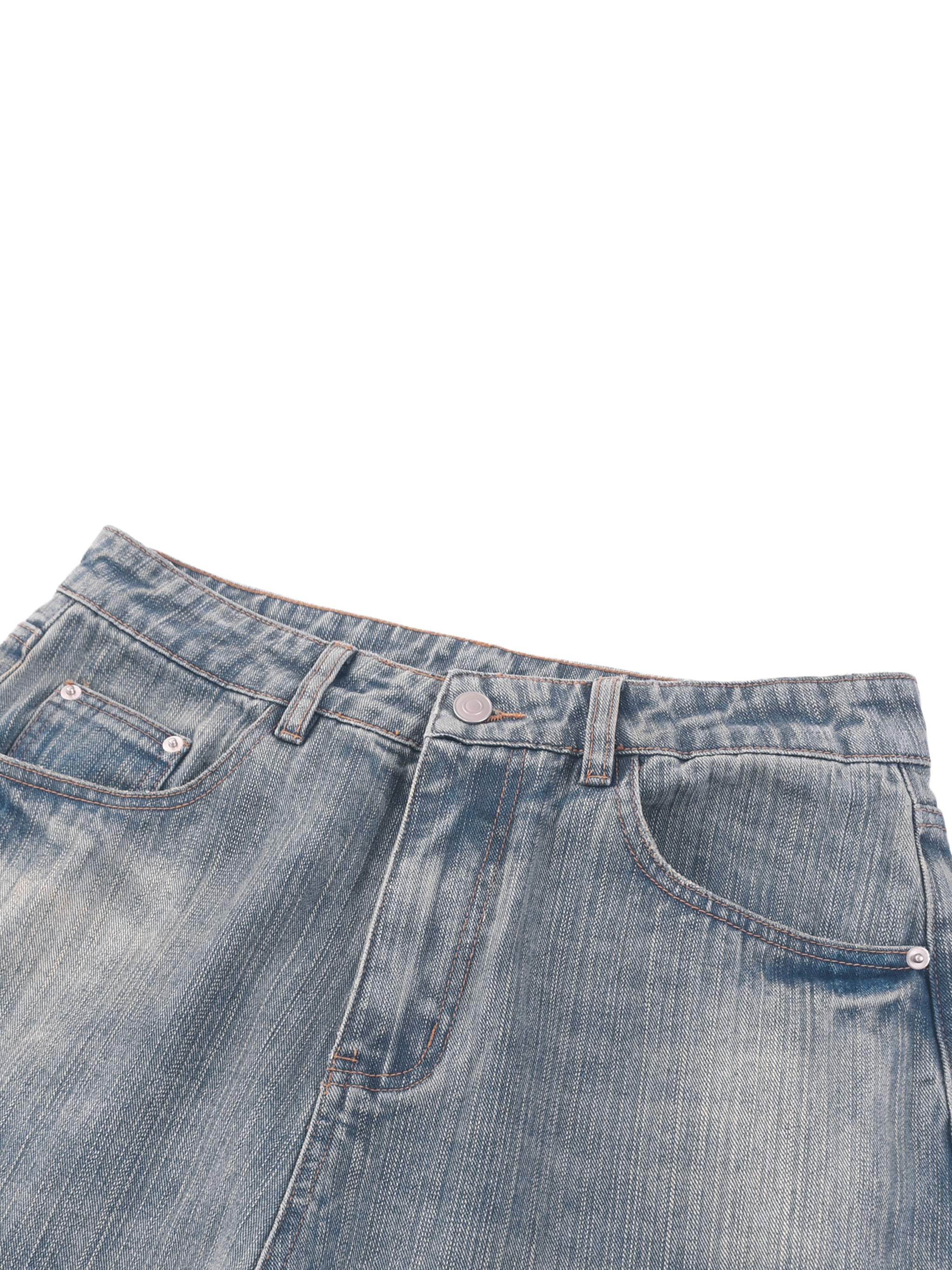 MUROK Wash Distressed Denim Jeans