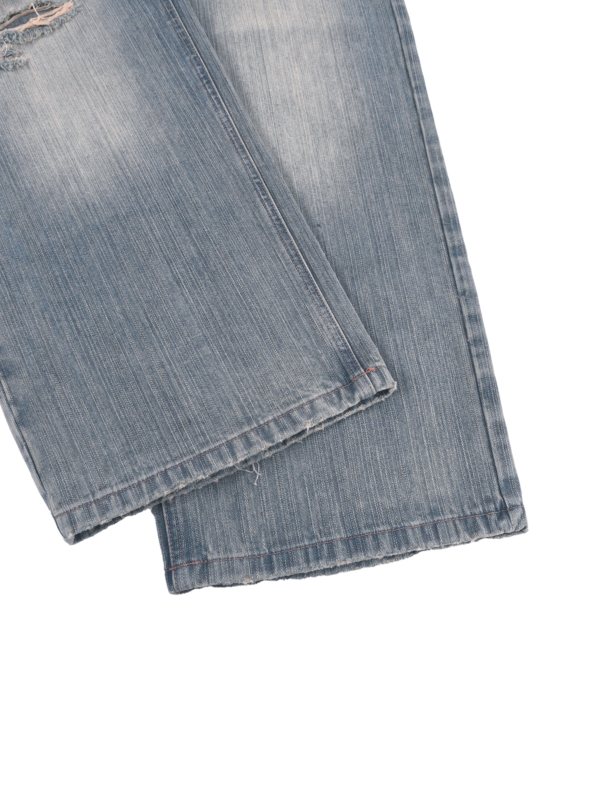 MUROK Wash Distressed Denim Jeans
