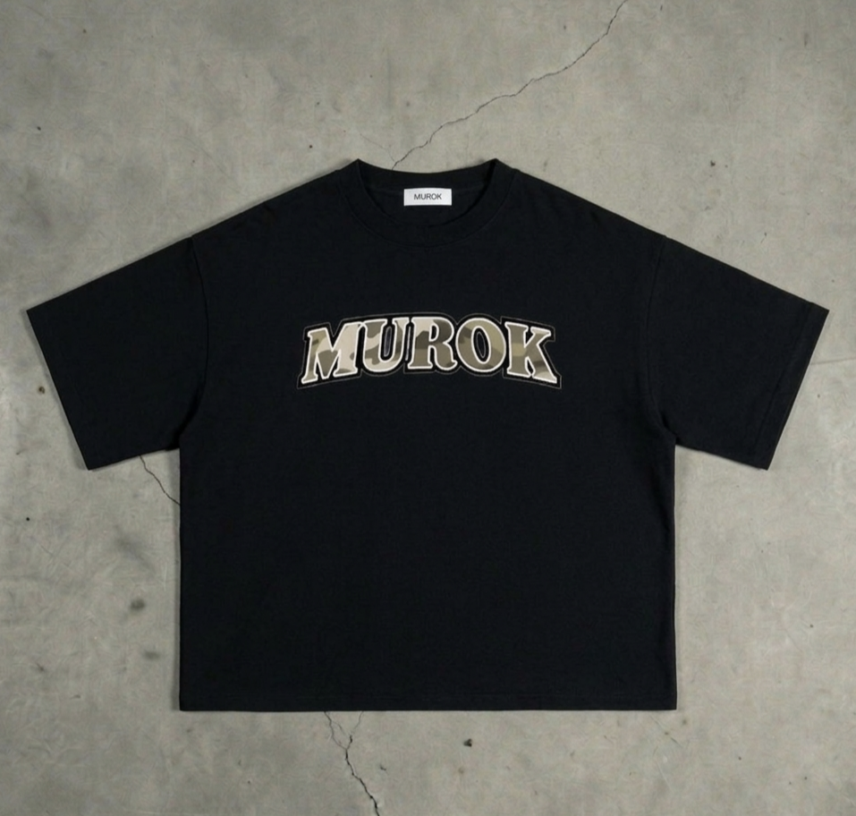 MUROK Camo Boxy Oversized T-Shirt