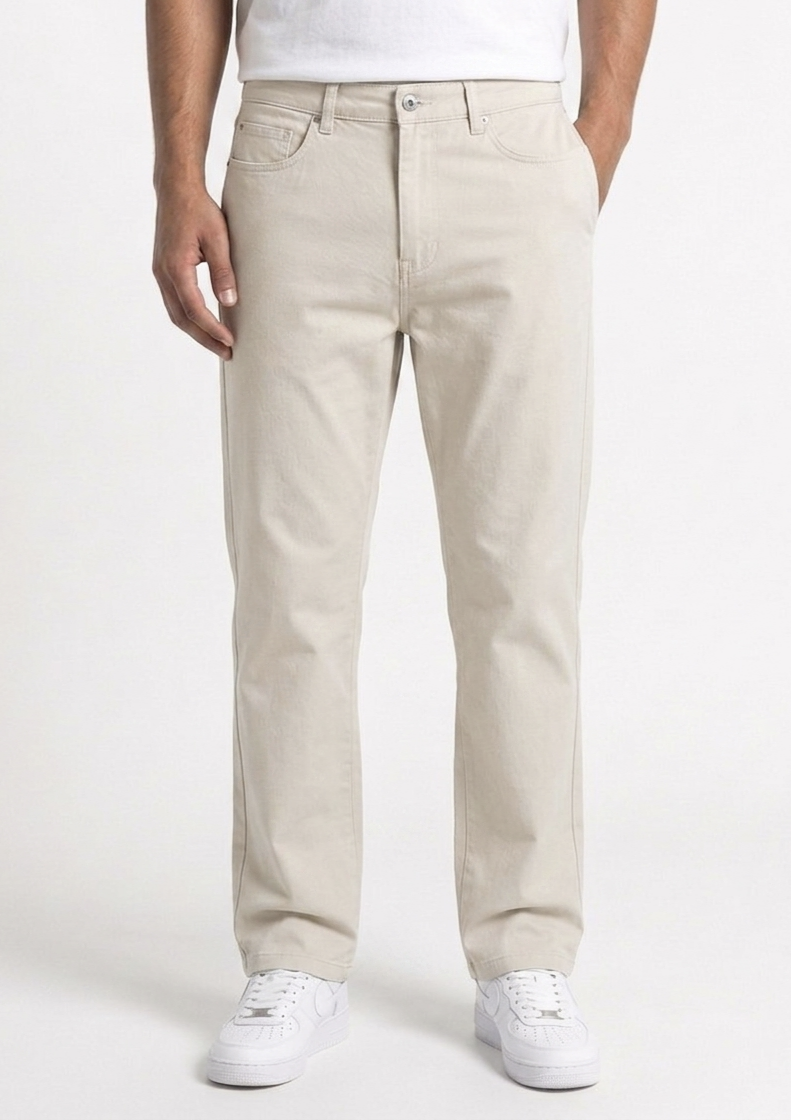 Essential Straight-Leg Pale Kahki Chino
