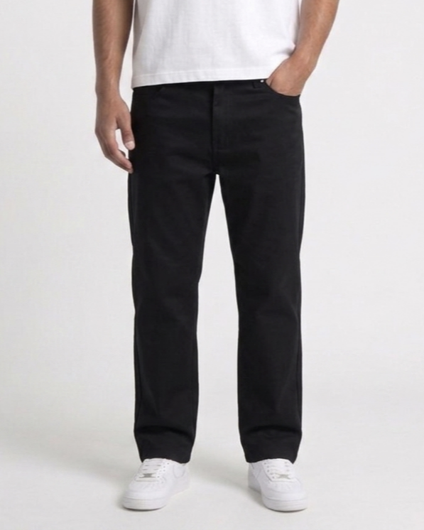 Essential Straight-Leg Black Chino