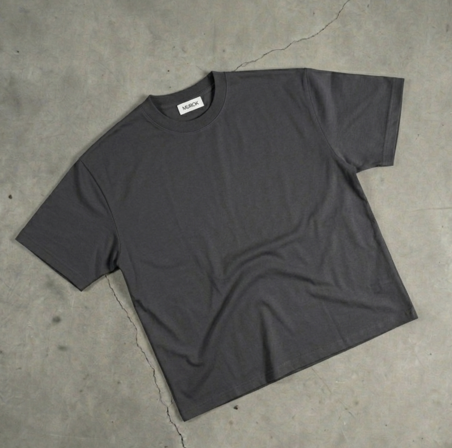 MUROK Charcoal Essential Boxy T-Shirt